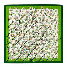 Load image into Gallery viewer, Butterfly Orchard Pure Mulberry Silk Square Scarf Bandana
