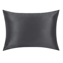 Load image into Gallery viewer, Grey Silk Pillowcase - USA Standard Size - Zip Closure
