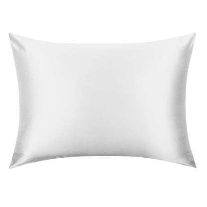 Ivory white mulberry silk pillowcase with hidden zipper, NZ queen size – LS Silk NZ