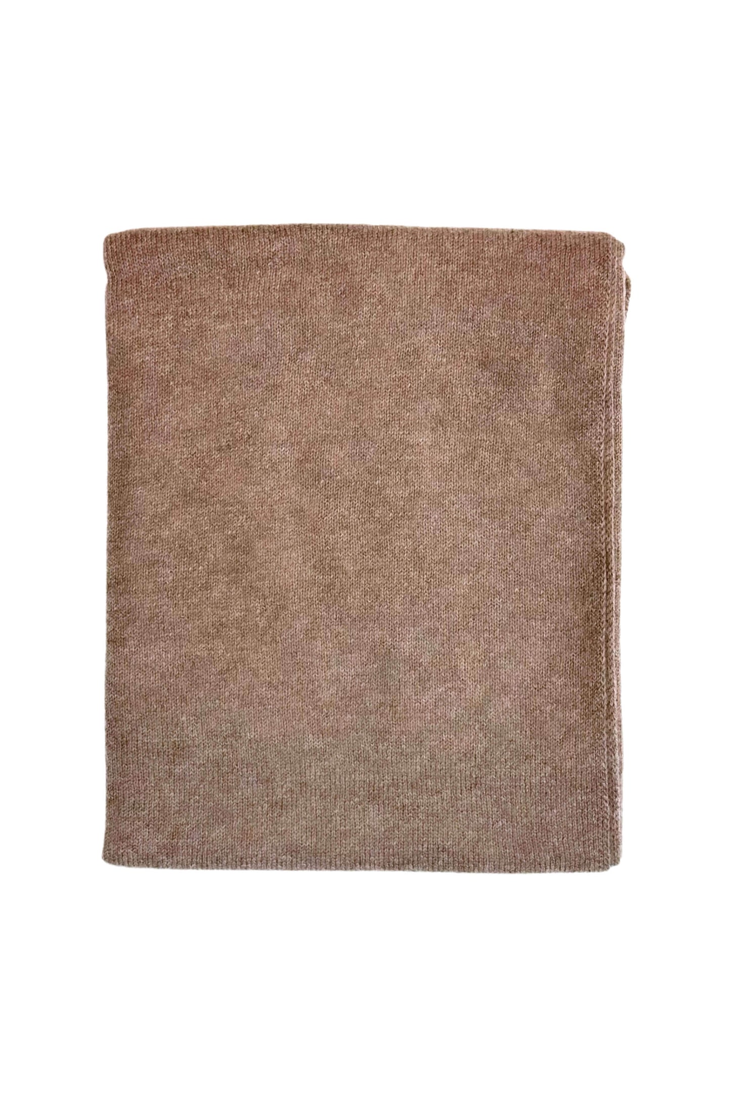 Chestnut pure cashmere wrap scarf folded, flat product view – Love Cashmere NZ