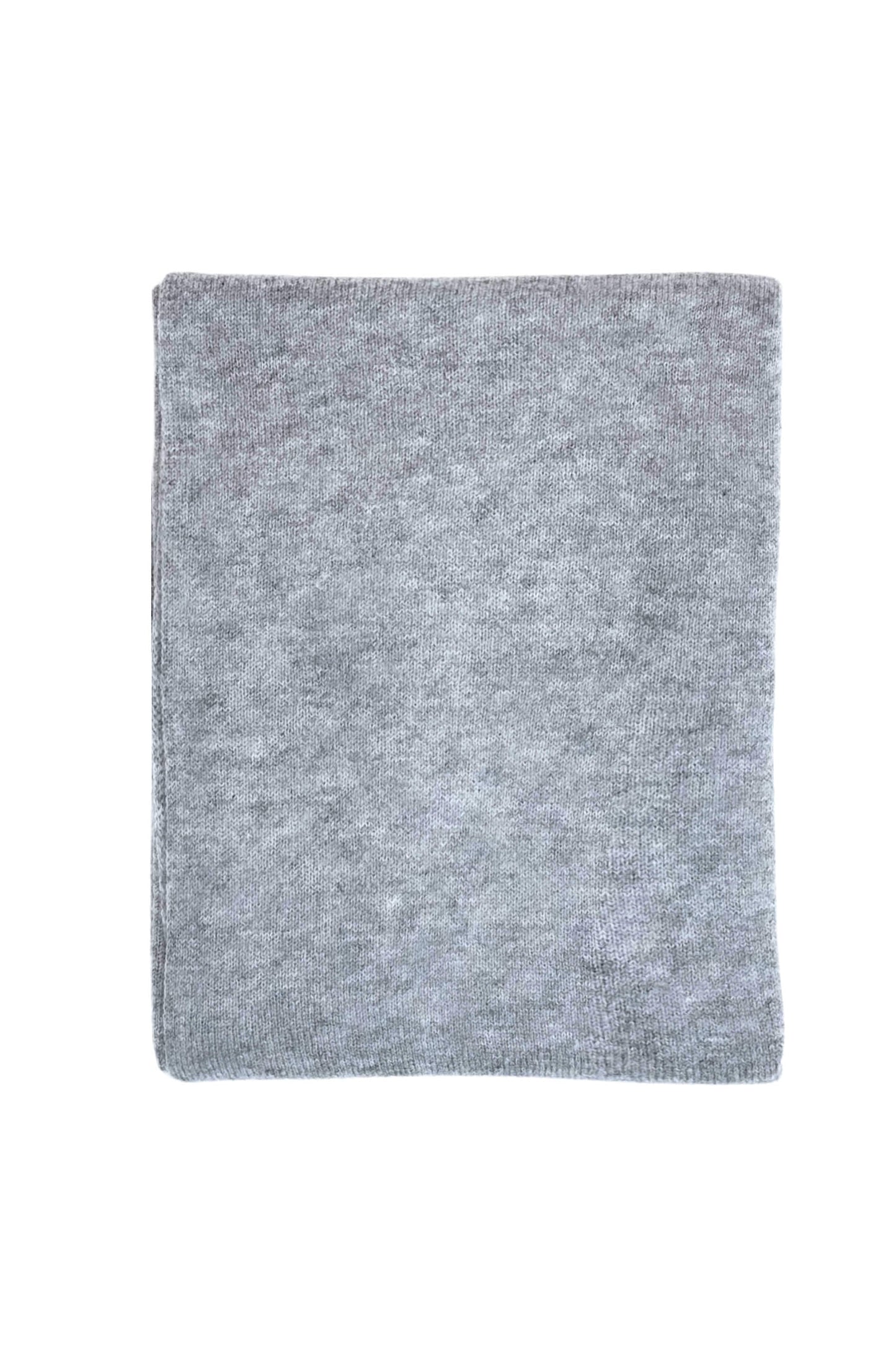 Grey pure cashmere wrap scarf folded, flat product view – Love Cashmere NZ
