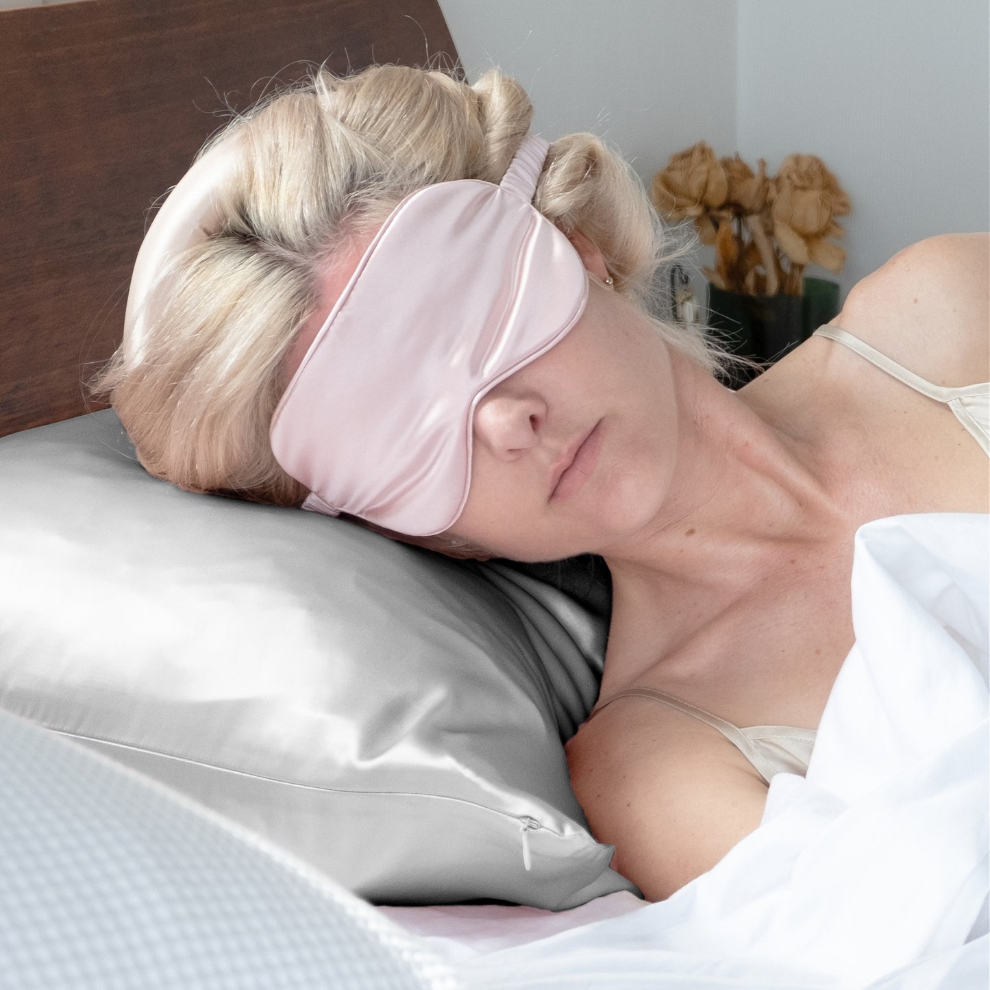 Silver Silk Pillowcase - King - Zip Closure - Lovesilk.co.nz