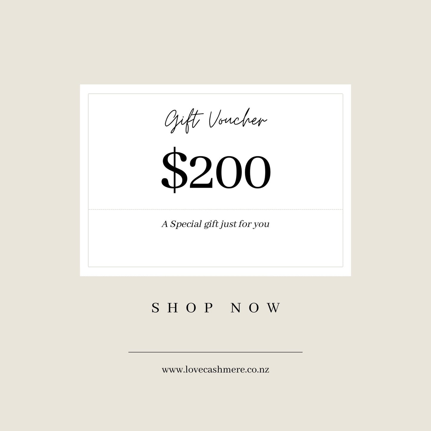 $200 LS Silk gift voucher card – LS Silk NZ