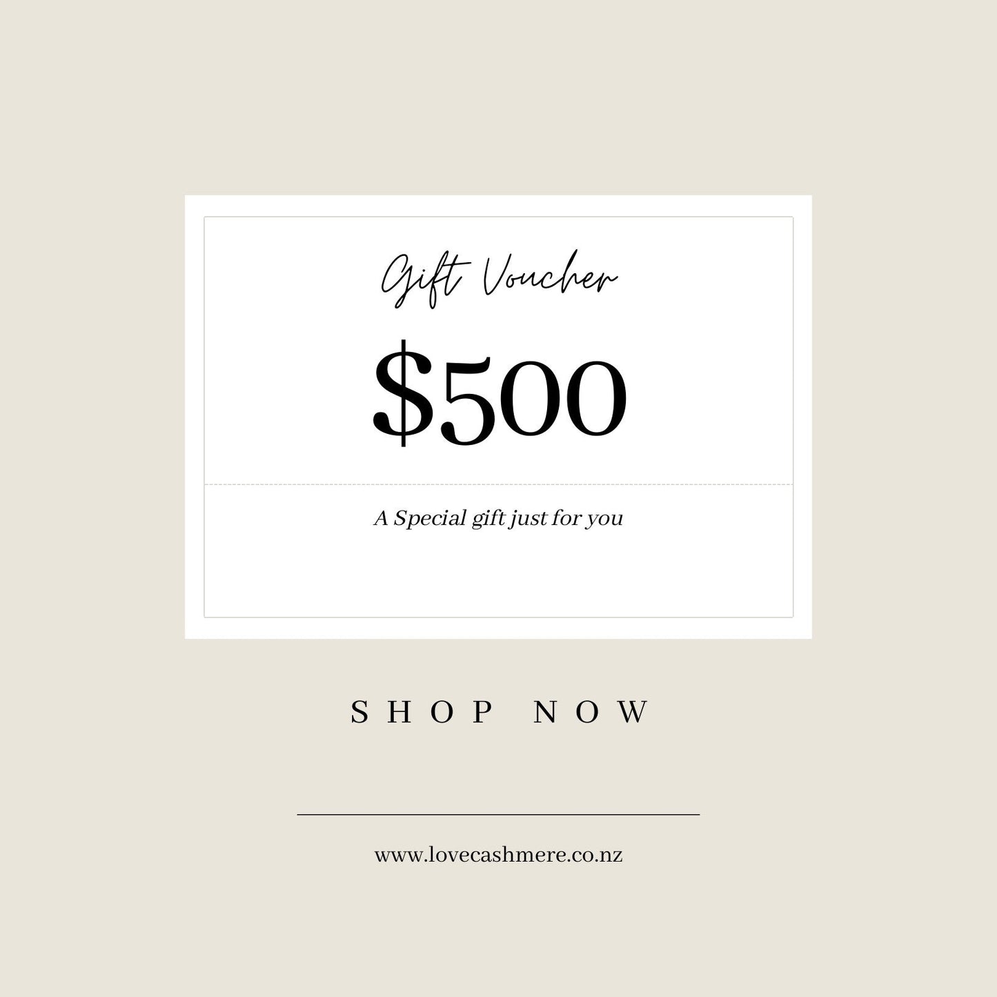 $500 LS Silk gift voucher card – LS Silk NZ