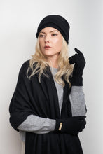 Load image into Gallery viewer, Versatile Pure Cashmere Wrap &amp; Scarf - Black
