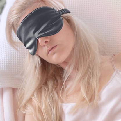 Silk Sleep Eye Mask - Grey - Lovesilk.co.nz