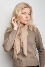 Load image into Gallery viewer, Ultrafine Lightweight Cashmere Scarf - Sand
