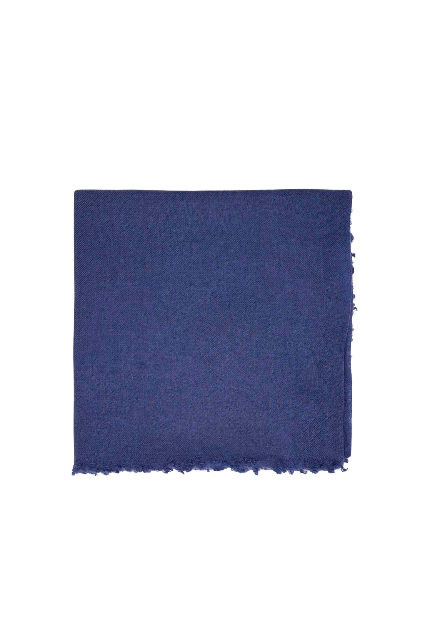 Berry blue ultrafine cashmere scarf folded square, flat view – Love Cashmere NZ