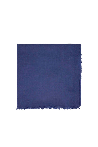 Berry blue ultrafine cashmere scarf folded square, flat view – Love Cashmere NZ