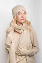 Load image into Gallery viewer, Timeless Lounge Relaxed V-Neck Pure Cashmere Sweater - Beige

