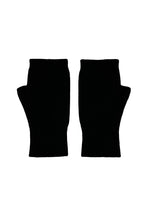 Load image into Gallery viewer, Cashmere Fingerless Gloves Mittens - Black
