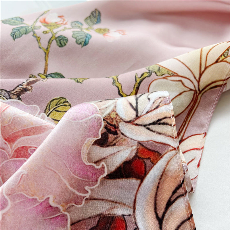 Antique Rose Pure Mulberry Silk Extra Large Long Scarf