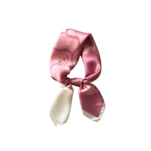 Load image into Gallery viewer, Pink Magnolia Pure Mulberry Silk Square Scarf Bandana
