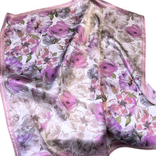 Load image into Gallery viewer, Tulip Crush Pure Mulberry Silk Square Scarf Bandana
