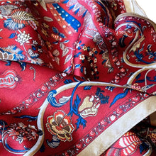 Load image into Gallery viewer, Tree of Silk Pure Mulberry Silk Square Scarf Bandana
