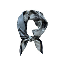 Load image into Gallery viewer, Animal Trio Pure Mulberry Silk Scarf Bandana

