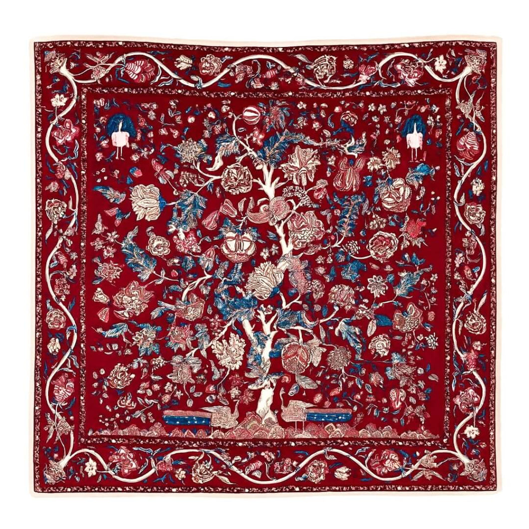 Tree of Silk Pure Mulberry Silk Square Scarf Bandana