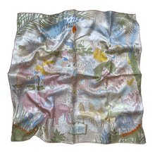 Load image into Gallery viewer, Pink Fantasy Pure Mulberry Silk Scarf Bandana
