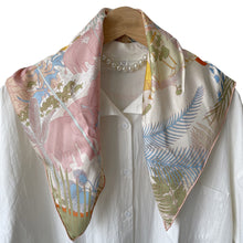 Load image into Gallery viewer, Pink Fantasy Pure Mulberry Silk Scarf Bandana
