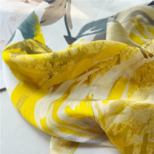 Load image into Gallery viewer, Floral Sunshine Pure Mulberry Silk Extra Large Long Scarf
