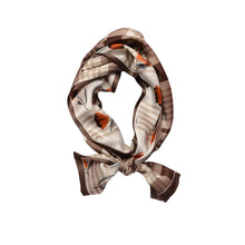 Load image into Gallery viewer, Blossoming Earth Pure Mulberry Silk Long Scarf Silk Twilly
