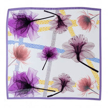 Load image into Gallery viewer, Petal Illusion Pure Mulberry Silk Square Scarf Bandana
