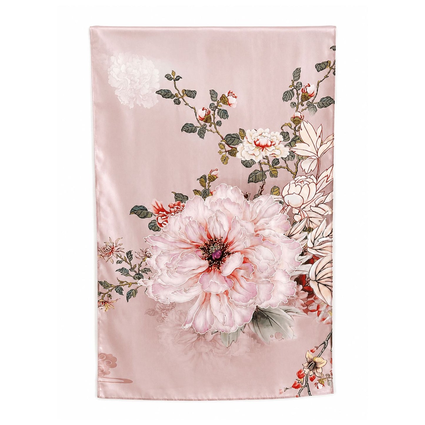 Antique Rose Pure Mulberry Silk Extra Large Long Scarf
