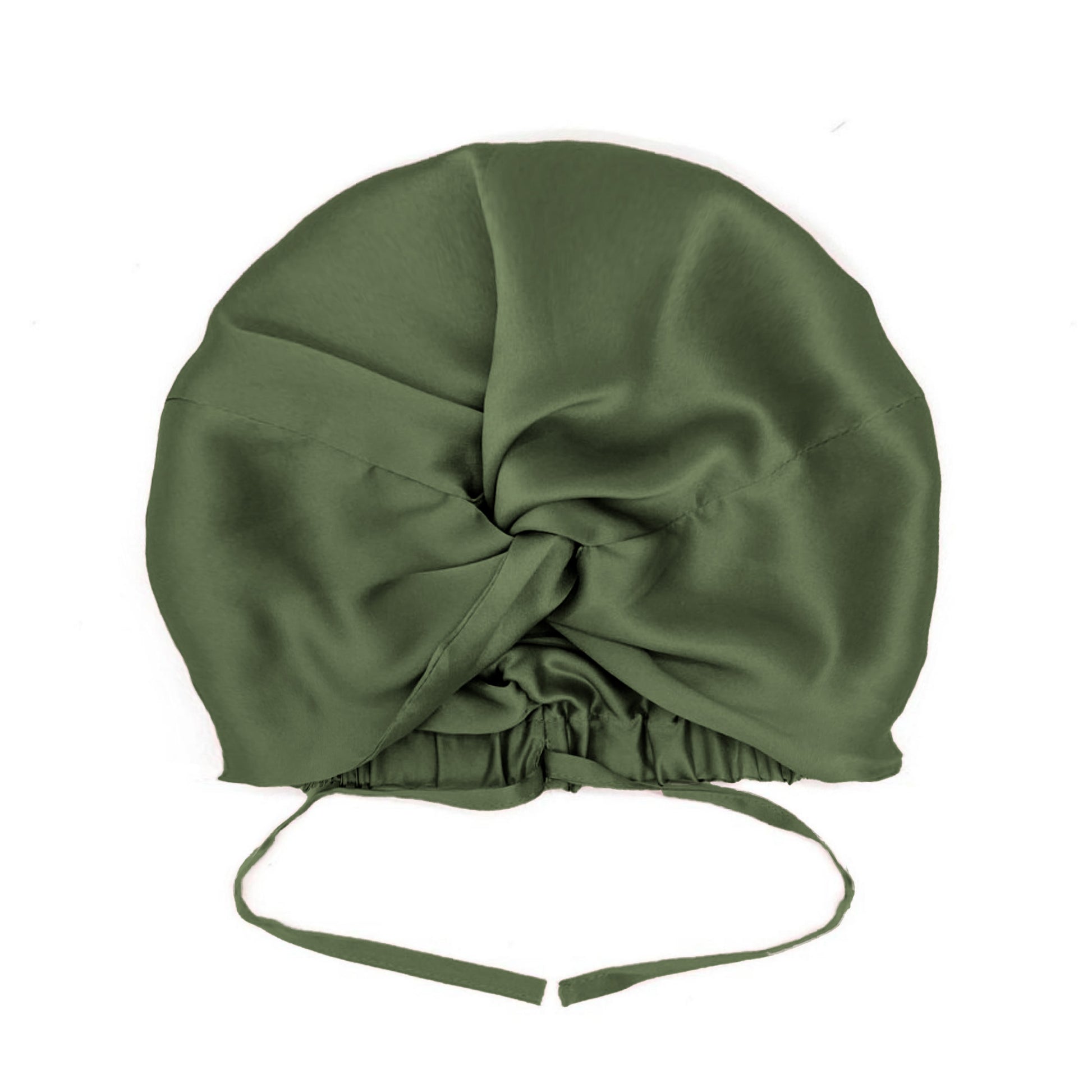 Viridian green double-lined mulberry silk hair bonnet, adjustable fit – LS Silk NZ