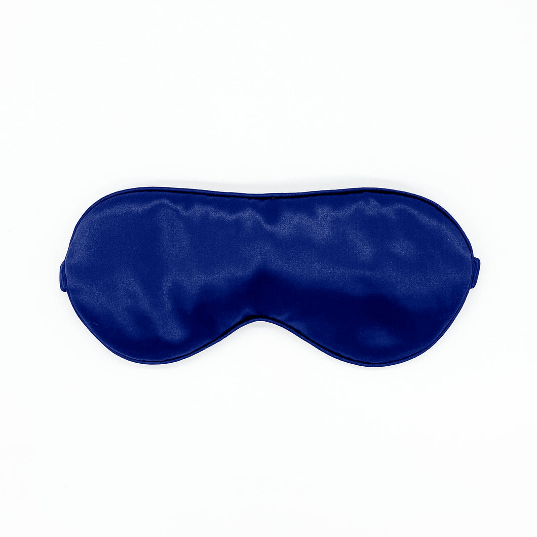 Silk Sleep Eye Mask - Navy Blue - Lovesilk.co.nz
