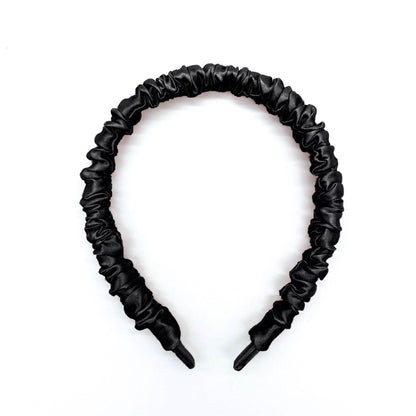 100% Mulberry Silk Scrunchie Headband - Red - Lovesilk.co.nz