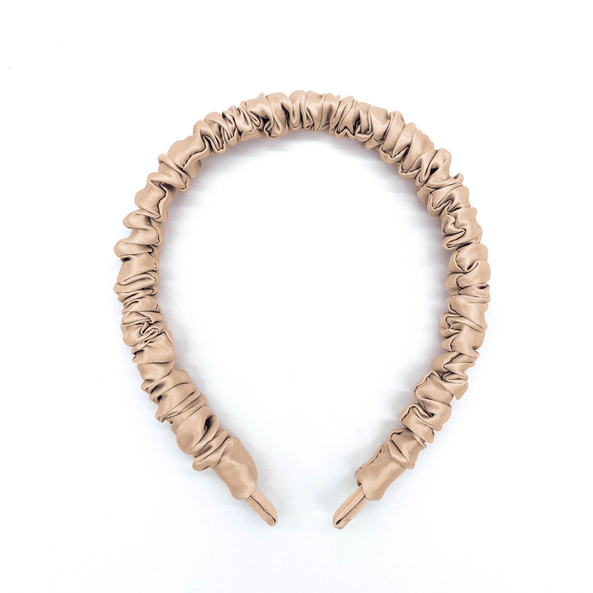 100% Mulberry Silk Scrunchie Headband - Black - Lovesilk.co.nz