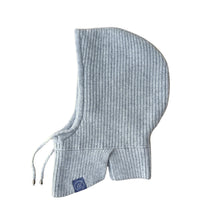 Load image into Gallery viewer, Silk-Lined Ribbed Cashmere Balaclava Side Shot
