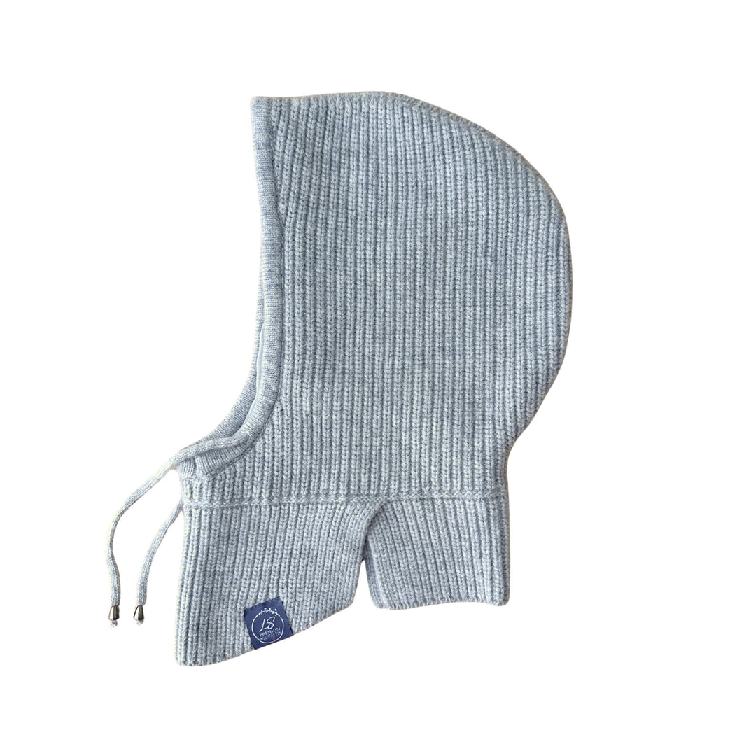 Silk-Lined Ribbed Cashmere Balaclava Side Shot