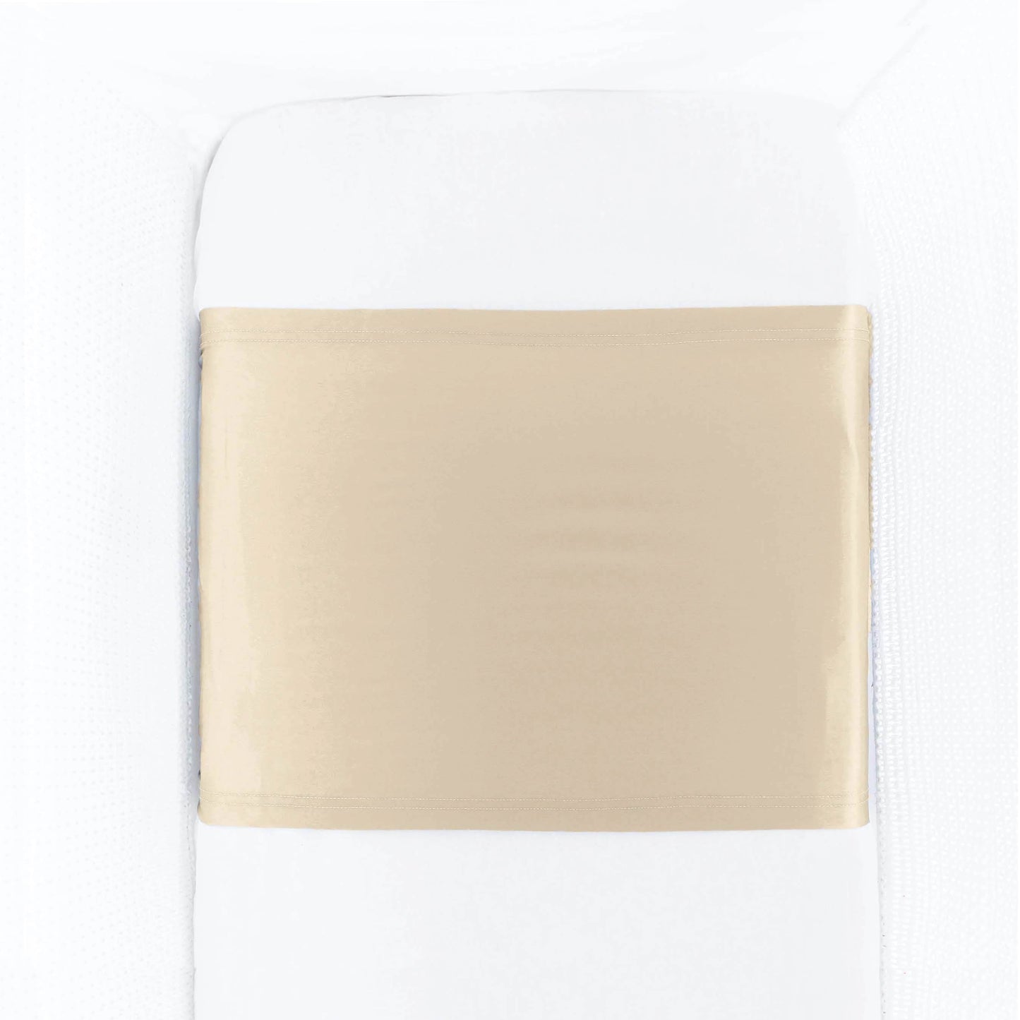 Champagne mulberry silk cot mattress sleeve on baby mattress – LS Silk NZ