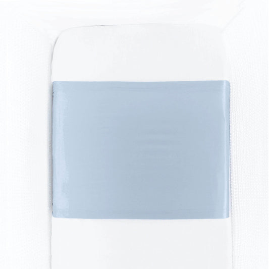 Sky blue mulberry silk cot mattress sleeve on baby mattress – LS Silk NZ