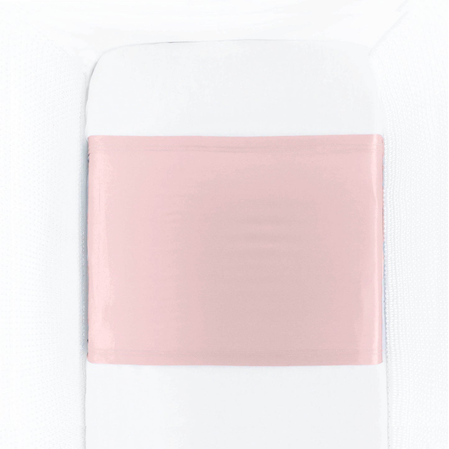 Pink mulberry silk cot mattress sleeve on baby mattress – LS Silk NZ