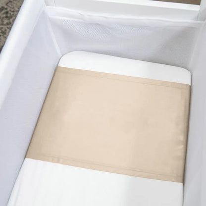 Champagne silk cot mattress sleeve fitted in baby crib – LS Silk NZ