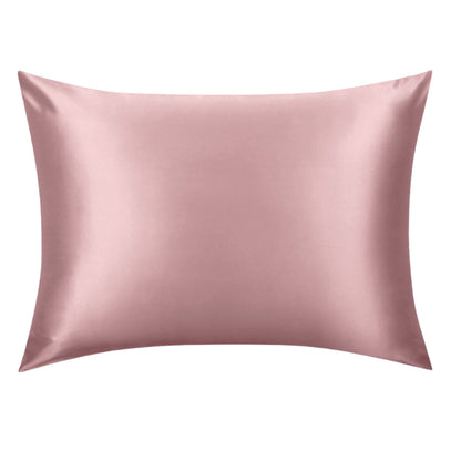 Pink mulberry silk pillowcase, NZ standard queen size – LS Silk NZ