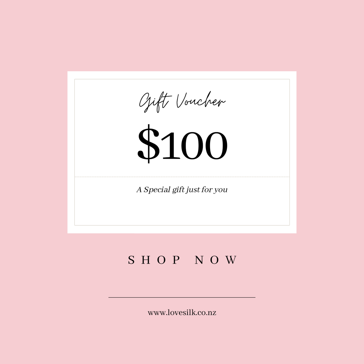 Lovesilk Online Gift Card - Lovesilk.co.nz
