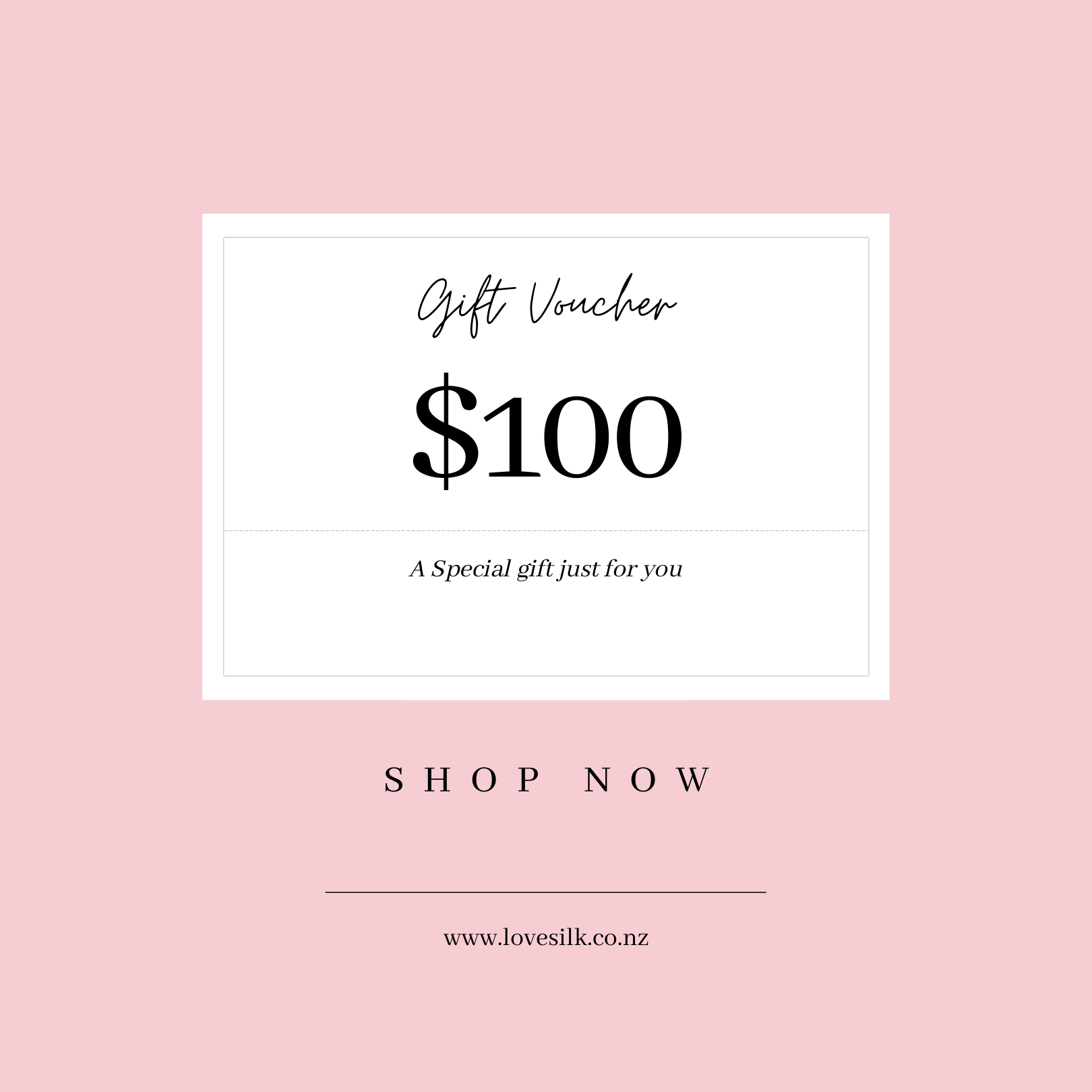 Lovesilk Online Gift Card - Lovesilk.co.nz