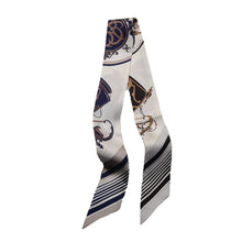 Load image into Gallery viewer, Regal Elegance Silk Twilly Scarf Pure Mulberry Silk Skinny Scarf

