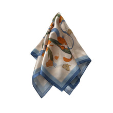 Load image into Gallery viewer, Garden Blooms Pure Mulberry Silk Scarf Bandana
