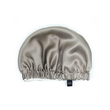 Load image into Gallery viewer, Double Layer Mulberry Silk Bonnet Hair Bonnet - Pearl River Grey - Medium to Small
