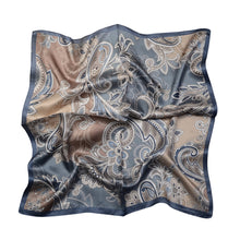 Load image into Gallery viewer, Artistic Floral Pure Mulberry Silk Scarf Bandana
