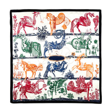 Load image into Gallery viewer, Mystical Animal Print Pure Mulberry Silk Scarf Bandana
