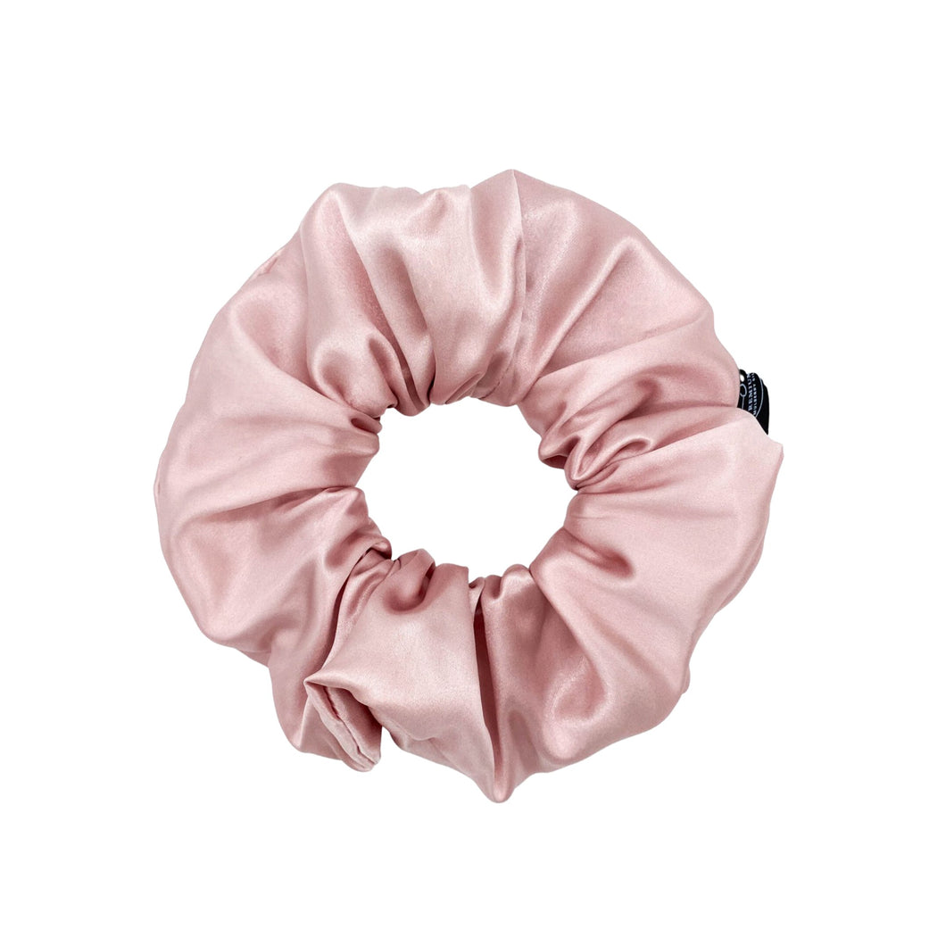 Premium Mulberry Silk Scrunchie - Pink - Extra Large - Lovesilk.co.nz