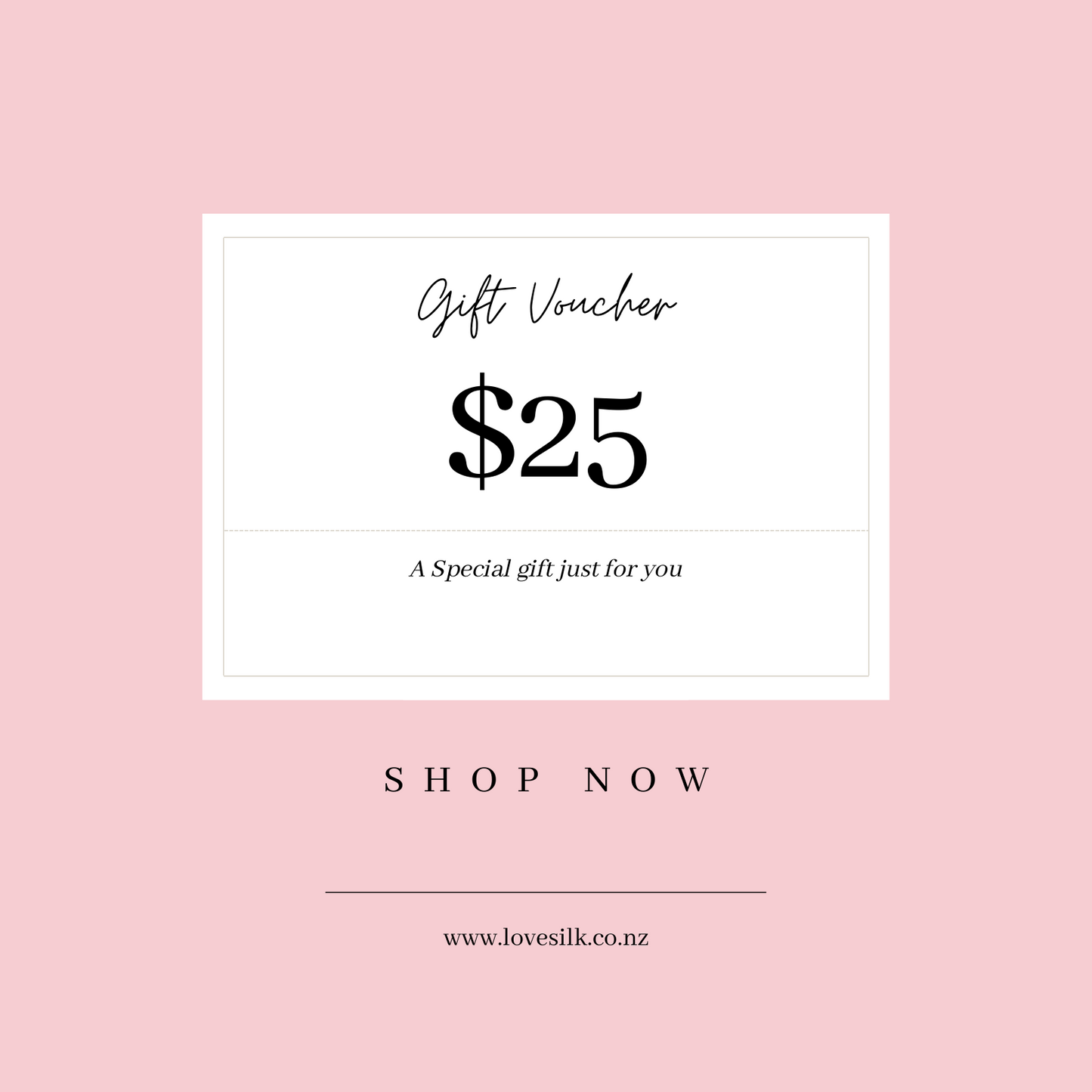 Lovesilk Online Gift Card - Lovesilk.co.nz