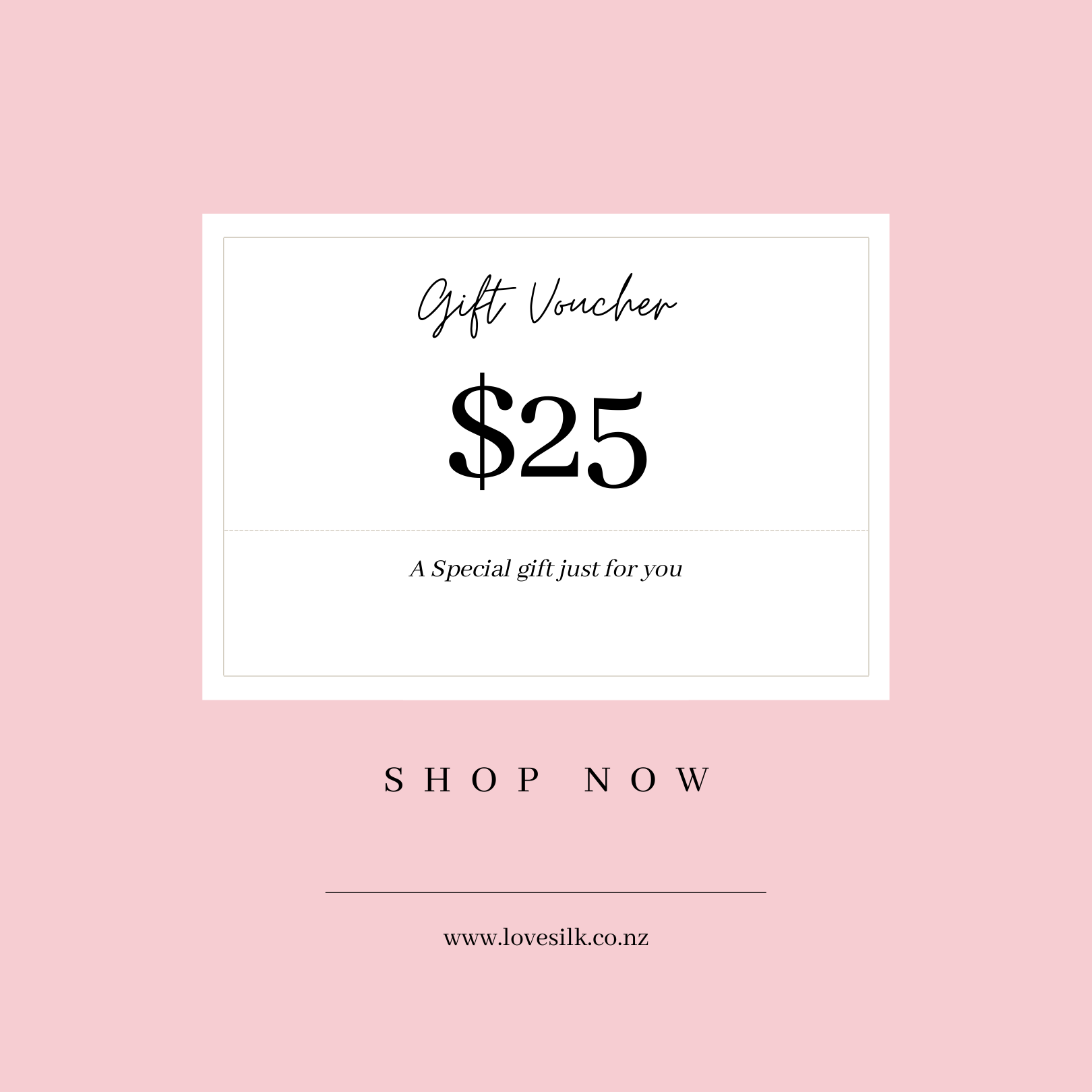Lovesilk Online Gift Card - Lovesilk.co.nz