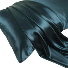 Load image into Gallery viewer, Sea Green Silk Pillowcase-  NZ Standard Size - Zip Closure
