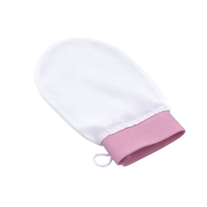 Silk exfoliating body glove with pink trim – LS Silk NZ